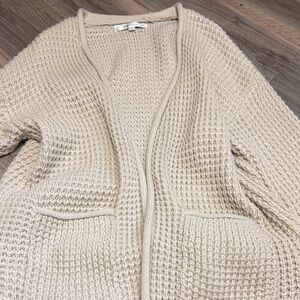 Cozy Beige Knit Cardigan
